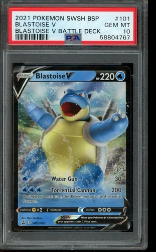Blastoise V graded PSA 10 for sale on eBay