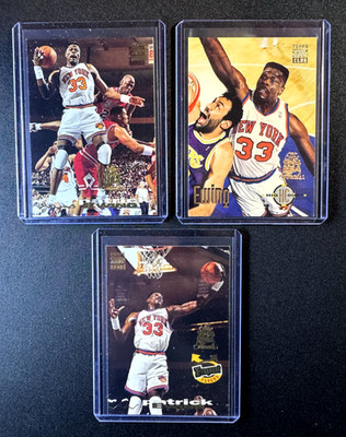 1993-94 Stadium Club SUPER TEAM GOLD STAMP PATRICK EWING LOT of 4  NM+  Knicks