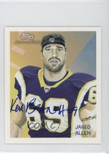 2009 Topps National Chicle Mini Artist Proof 7/10 Jared Allen #C13 Auto 06mc