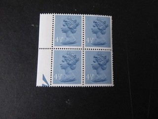GB. Specialised Machin. SG U134. Experimental paper. MNH.