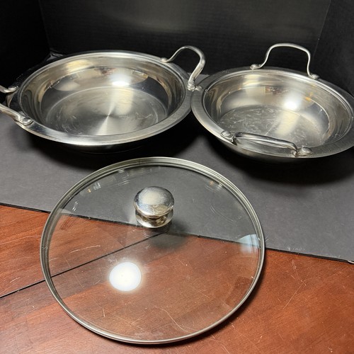 Wolfgang Puck Pentole Acciaio Inox BISTROT BUFFET 9" e 11" Cuocere e Servire - Foto 5 di 8