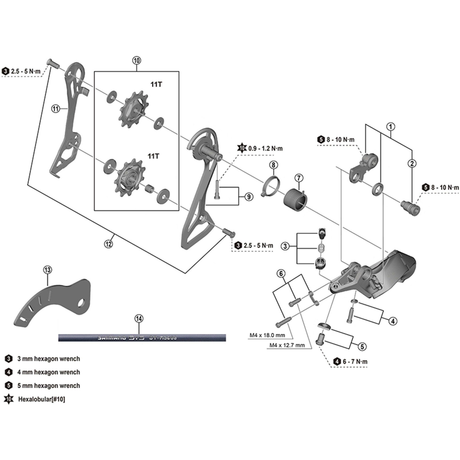 Shimano Spares RD-R7100 inner plate