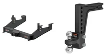 CUR Trailer Hitch Class 5 Tow Kit Adjustable Ball Mount 2in Receiver 15007-45936