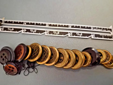 Tailor's Selection of Replacement Sew Through Buttons   Mixed Metals  Plastic