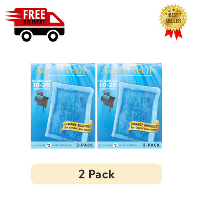 Aqua-Tech EZ-Change Aquarium Filter #2 Cartridge For 10-20G Filters ( 2 pack)