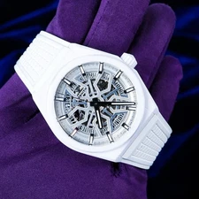 Zenith Defy Classic Skeleton White Ceramic 41mm Box & Papers 2021 49.9002.670