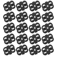 20 Pcs Non Buckles Adjustable Fastener Locks for Shoes Lace Hooks