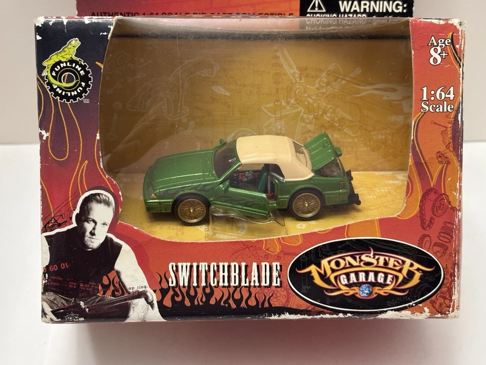 Muscle Machines Monster Garage Switchblade Mustang Fox Body Convertible 2004 NEW - Image 2 of 4