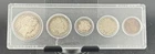 1910 5 Coin Mint Set Whitman Holder Barber Half Barber Quarter Barber Dime V