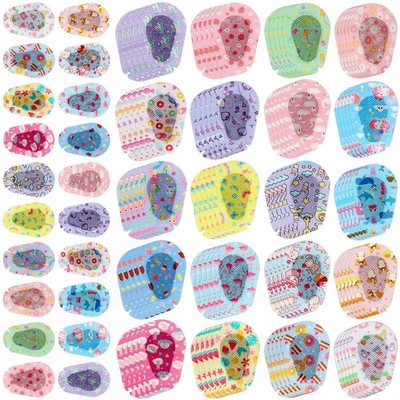 100 Pcs Adhesive Eye Patches for Kids Girls Cute Toddler Patch Bulk... 