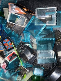 Lego Neon, Clear Glass Tinted Glass Random Lot Translucent Bricks