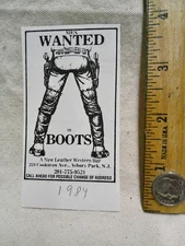 BOOTS GAY BAR AD asbury park new jersey 1984 leather western cowboy