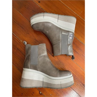 Naked Feet Guild in Mud Chelsea Platform Boots Sz 8   