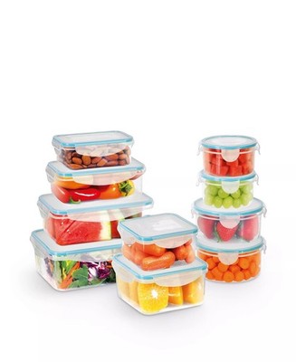 86$ Art & Cook 20-Piece Clear Food Storage Set Plastic Meal Prep Containers Lids