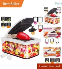 Vegetable Chopper Extra Large 10-in-1 Food Cutter Slicer Spiralizer Kitchen Tool