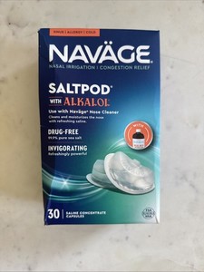 Navage Salt pod With Alkalol, 30 Pack Exp 08/27