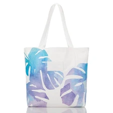 Aloha Collection Reversible Bag Monstera Dawn Flowers NWT