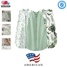 Baby Sleep Sack 0-6 Wearable Blanket for Babies 100 Organic Cotton 2-Way Zi...