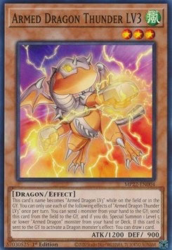 YuGiOh Armed Dragon Thunder LV3 MP22-EN004 Common Englisch Neu 1st