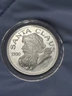 Santa Claus 1990 Christmas 1 oz .999 Fine Silver Round Uncirculated