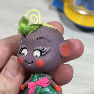 Vintage 1968 Mattel Liddle Kiddles Kozmic Purple Gurple Alien w