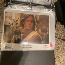 Photo 8x10 dédicacée signée KEVIN SORBO HERCULE 