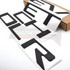 3d Raised Tailgate Inserts Letters For Silverado 2019-2026 Matte Black Emblem 3d Raised Tailgate Inserts Letters For Silverado 2019-2026 Matte Black Emblem
