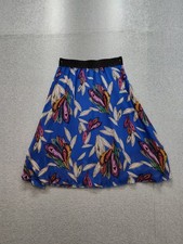 Lularoe Women Skirt S Multicolor Floral Elastic Waist Flare Knee Length Pull On