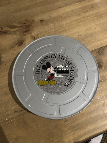 RARE Vintage The Walt Disney Studios Metal Movie Film Canister Mickey Mouse - 第 1/3 張圖片