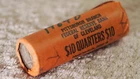 1964 D BU Bank Wrapped Roll 40 US 90% Silver Washington Quarters