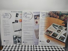 Creative Memories SCRAPBOOK ALBUM 12x15 LOT White REFILL Sheets PAGE PROTECTORS