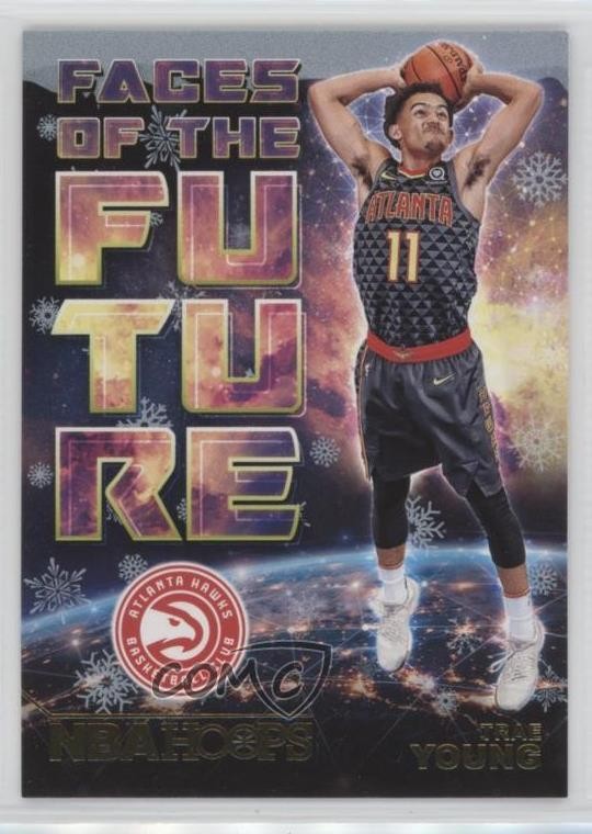 2018-19 Panini NBA Hoops Faces of the Future Winter Trae Young #5 Rookie RC 1ip9