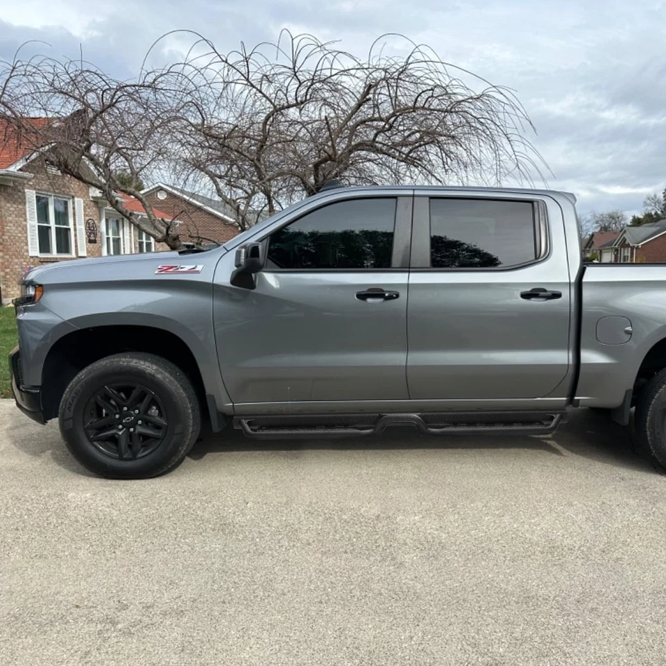 For 04-25 Nissan Titan Crew Cab 6" Side Step Running Boards Drop Nerf Bar BLK - Image 2 of 4