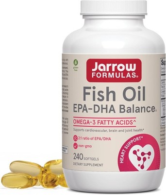 Jarrow Fish Oil 2:1 Ratio of EPA-DHA (600mg) Balance 240 Softgels 
