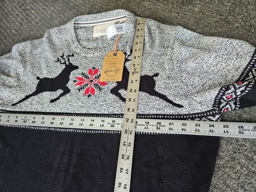 MAGLIONE RENNA originale resistente alle intemperie vintage vacanze di Natale XL NUOVO - Foto 8 di 9