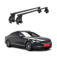 Menabo DachträGer GrundtäGer FüR Volvo S90 2017-2025 50Kg Stahl Schwarz 2 Tlg