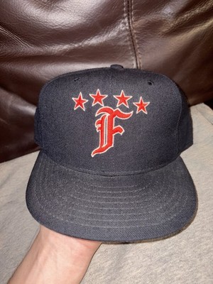 Vintage Fayetteville Generals Hat Cap Mens 7 5/8 Black New Era 100% Wool MiLB