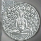 1 oz silver Cosmic Queen BU .999 Pure Fine Yoga Hinduism Sanskrit silver shield