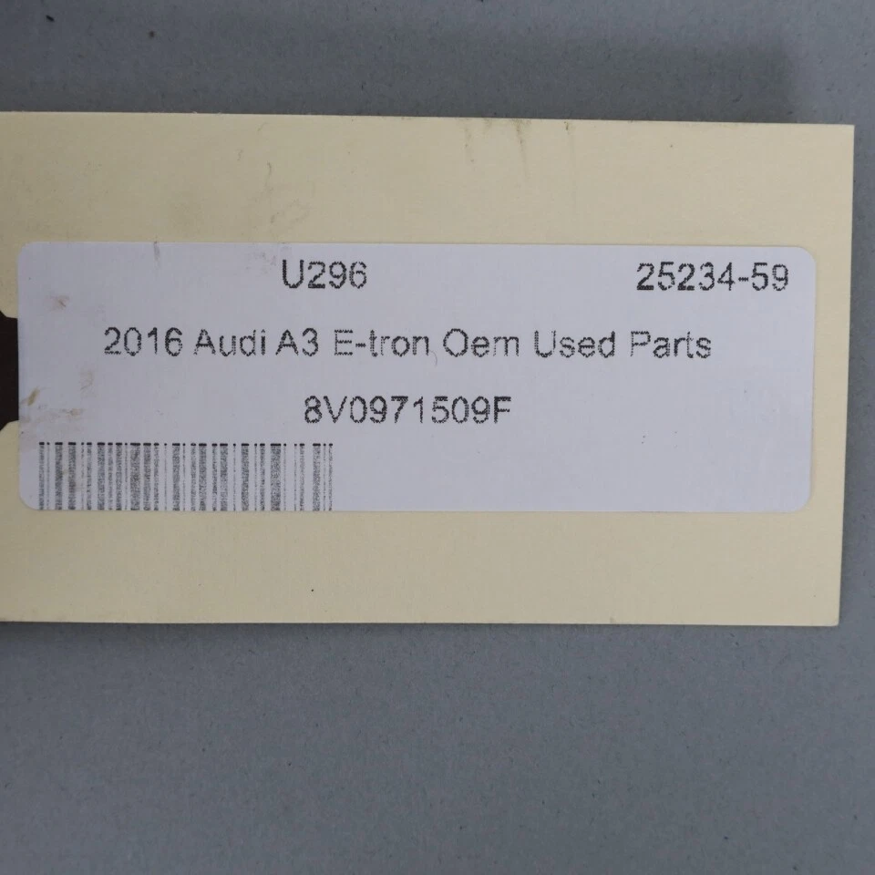 2016-2018 Audi A3 E-Tron 1.4 Charing Port Wiring Harness 8V0971509F OEM Used - Image 4 of 4