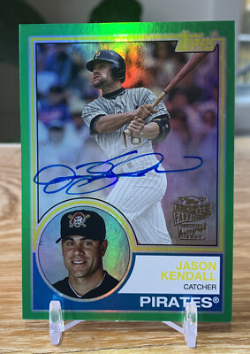 JASON KENDALL 2023 Topps Archives 1983 Fan Favorites Green Foil Auto /99 PIRATES