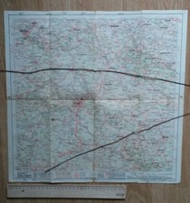 Shell Straßenkarte Dynamin Ossag 11 Landkarte Thüringen Lauenstein vor 1945  880