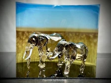 swarovski Scs elefant Wild Life crystal display Read Description