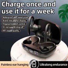 TWS True Wireless Noise Cancelling Earbuds Stereo Bluetooth Headphone Waterproof