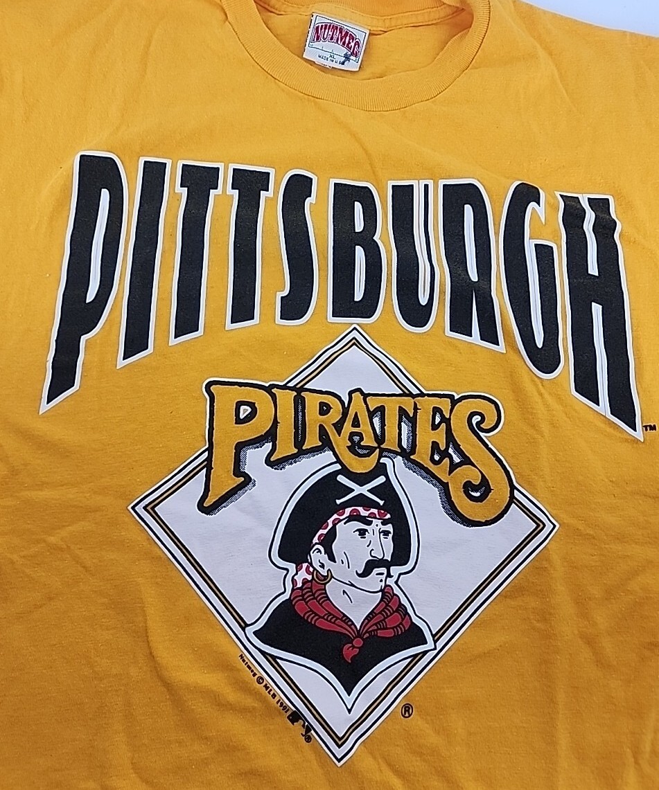 Vintage Pittsburgh Pirates Single Stitch T-Shirts XL Nutmeg 1991