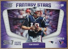 🔥 Tom Brady 2018 Score Fantasy Stars #6 New England Patriots Football