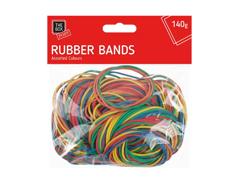 Elastic Bands Coloured Rubber Bands Ideal For Home School Office 100g