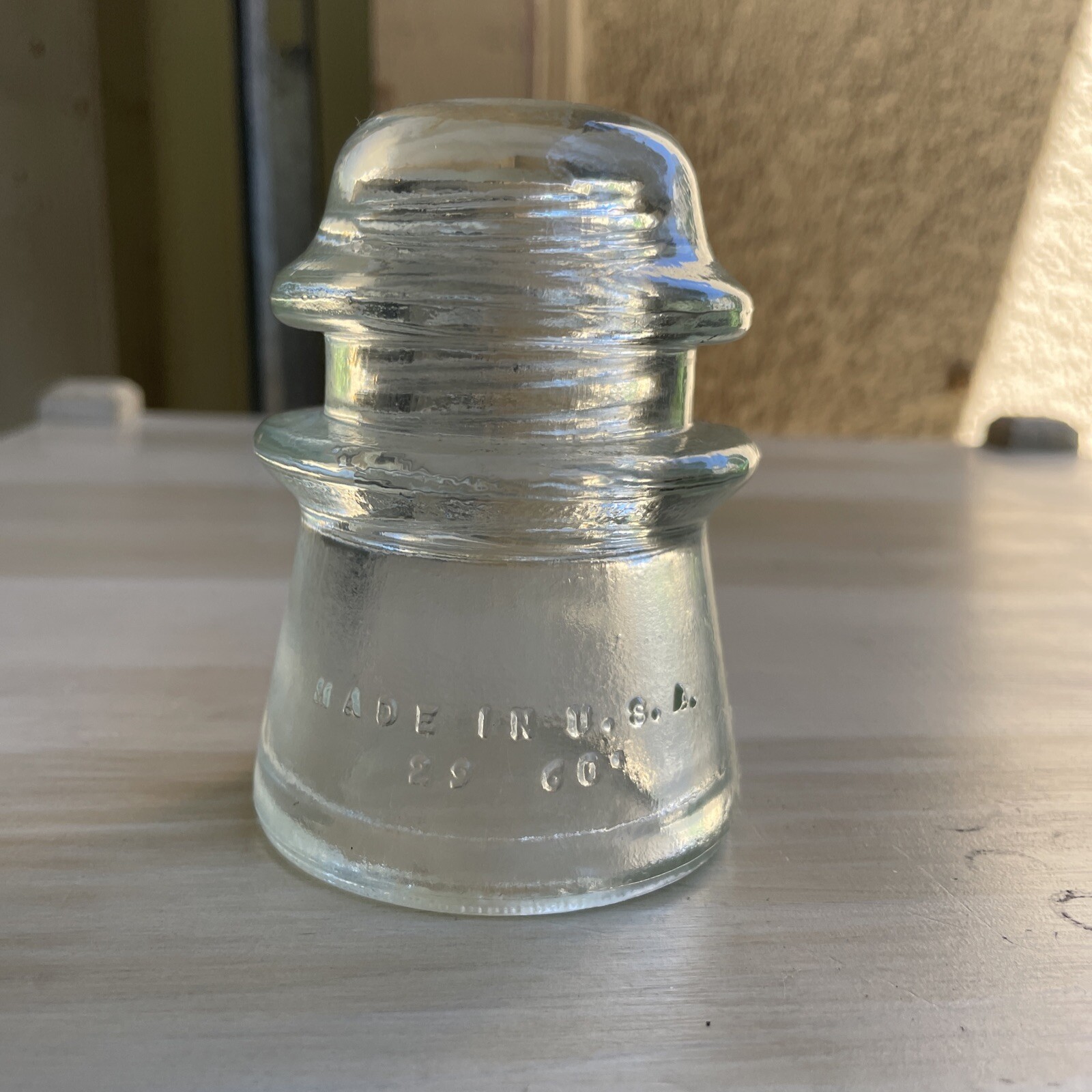 Hemingray 17 Vintage Hemingray-17 Clear Glass Insulator Made In USA 29-60 | eBay