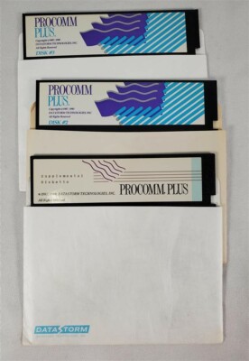 Procomm Plus 1988 Datastorm 3ct 5.25" Disk Missing Disk #1 NOT TESTED ...