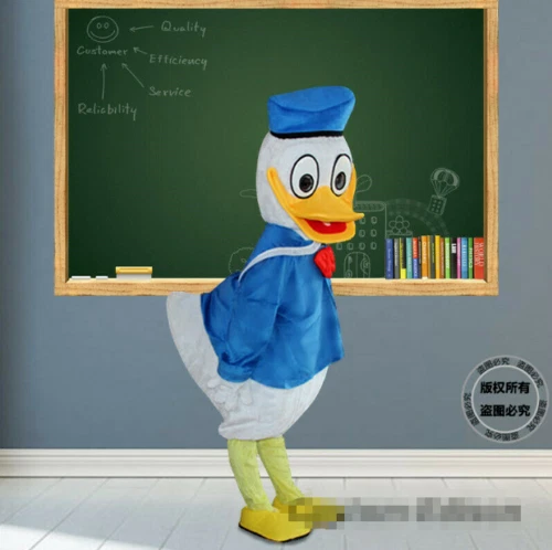 Adult Donald Duck Mascot Costume Suits Cartoon Party Dress Character - Picture 6 of 7