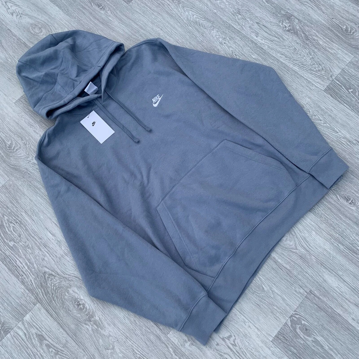 Nike Foundation Club Fleece Tracksuit Hoodie Joggers Sweatpants Set Slate Grey